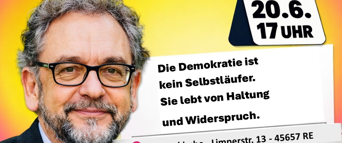 Veranstaltung: Demokratie verteidigen - Verantwortung leben - 20. Juni 2026 in Christuskirche